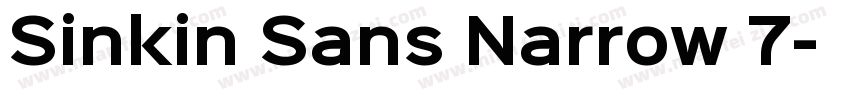 Sinkin Sans Narrow 7字体转换